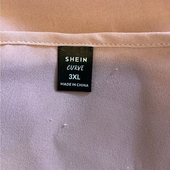 Shein Curve - Women's Pink Ruffle Sleeve Top - 3XL - Picture 4 of 4